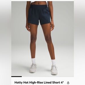 lululemon hotty hot HR shorts 4 inch inseam